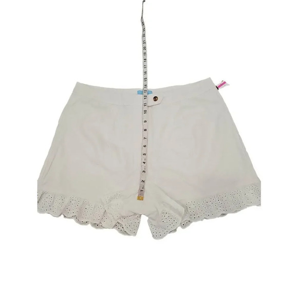 NWOT CECE Women's Mid-Rise Lace Trim Button-Front Shorts Sz 12 - Picture 7 of 10